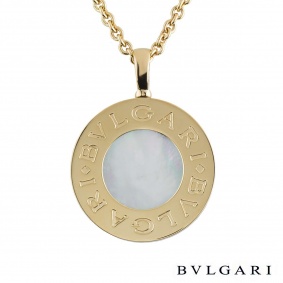 Bvlgari Tondo Yellow Gold & Stainless Steel Pendant